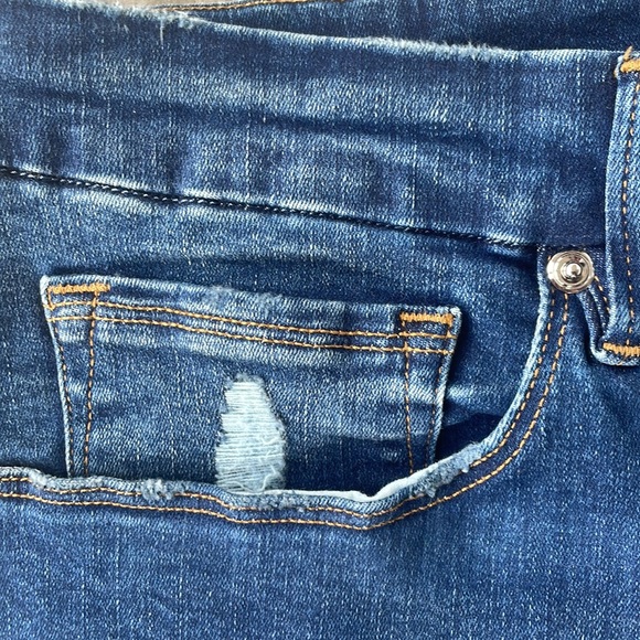 NWT Good American Good Waist Distressed Frayed Hem Skinny Denim Jeans Plus Size - Picture 6 of 8